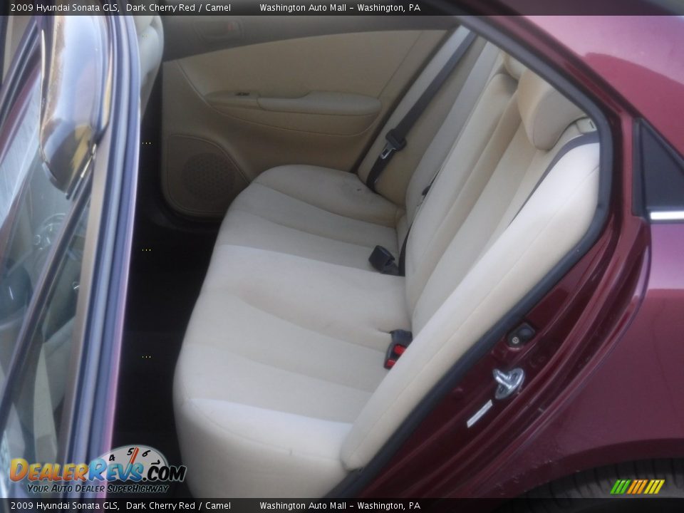 2009 Hyundai Sonata GLS Dark Cherry Red / Camel Photo #27