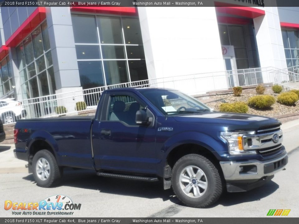 2018 Ford F150 XLT Regular Cab 4x4 Blue Jeans / Earth Gray Photo #1
