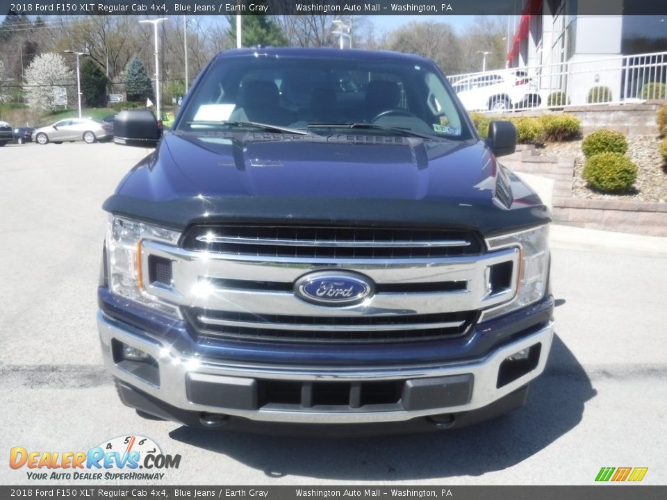 2018 Ford F150 XLT Regular Cab 4x4 Blue Jeans / Earth Gray Photo #10
