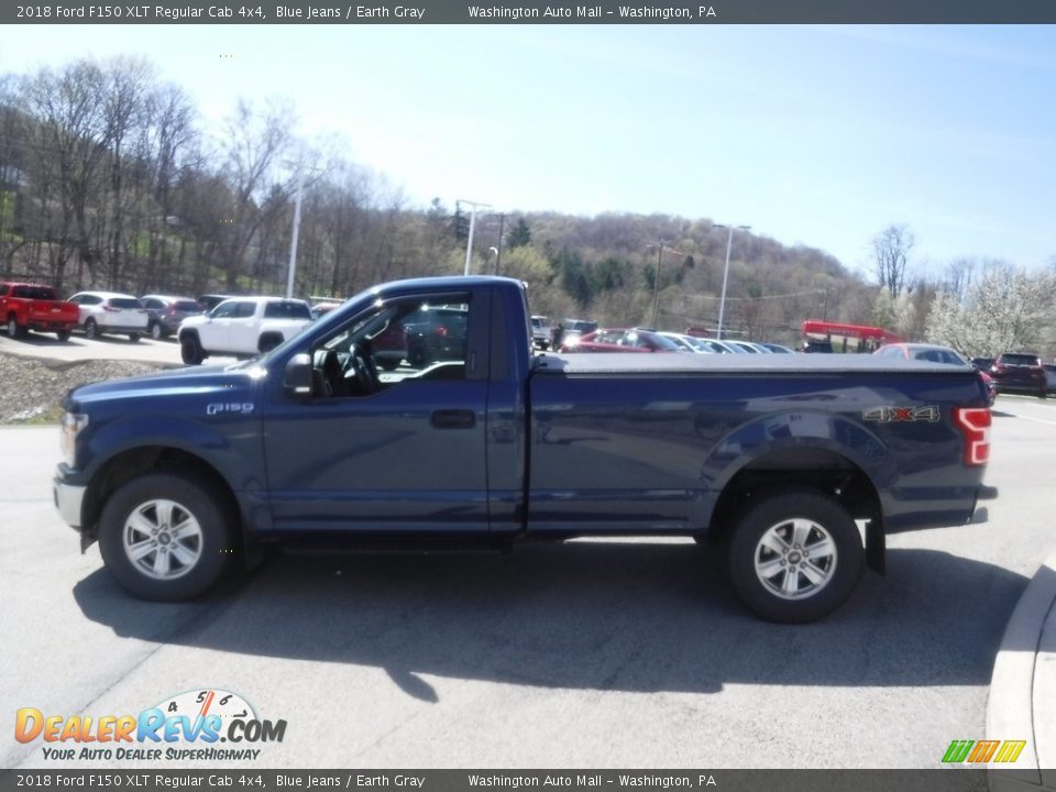 2018 Ford F150 XLT Regular Cab 4x4 Blue Jeans / Earth Gray Photo #12