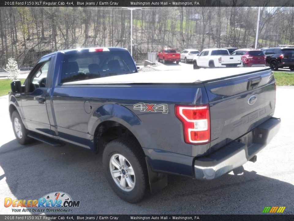 2018 Ford F150 XLT Regular Cab 4x4 Blue Jeans / Earth Gray Photo #15