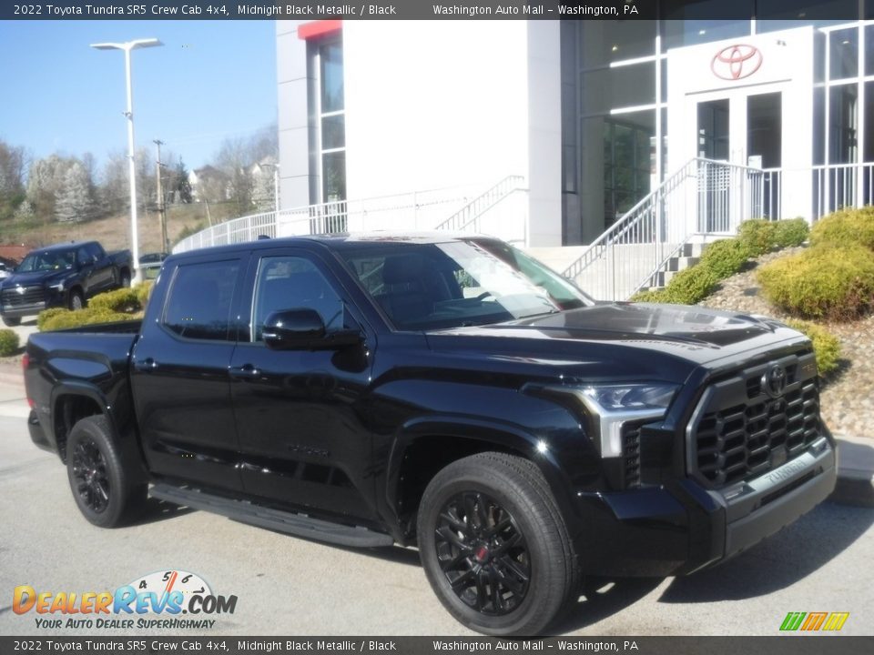 Midnight Black Metallic 2022 Toyota Tundra SR5 Crew Cab 4x4 Photo #12