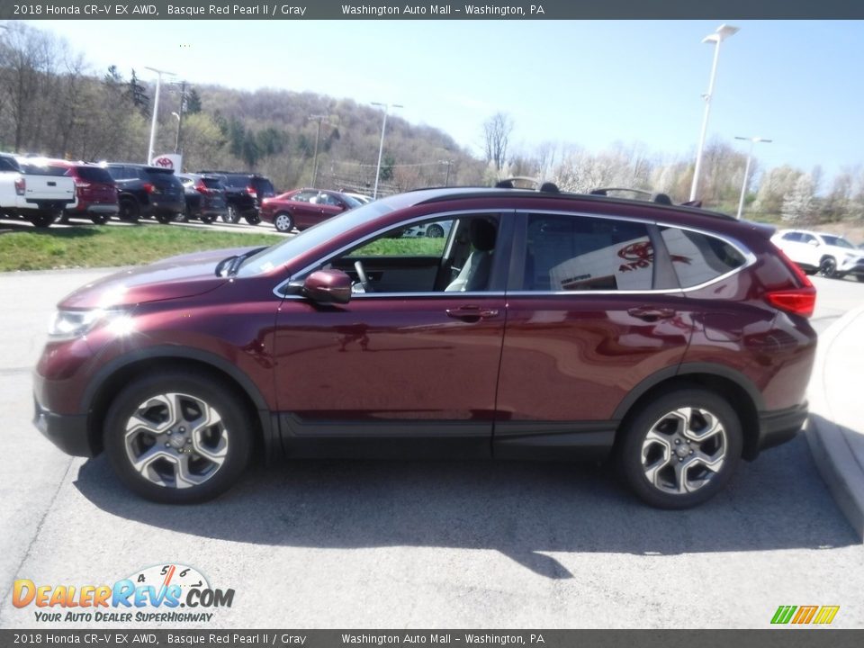 2018 Honda CR-V EX AWD Basque Red Pearl II / Gray Photo #13