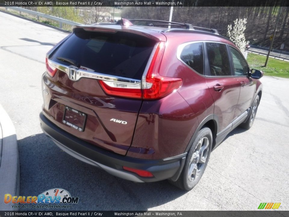 2018 Honda CR-V EX AWD Basque Red Pearl II / Gray Photo #14