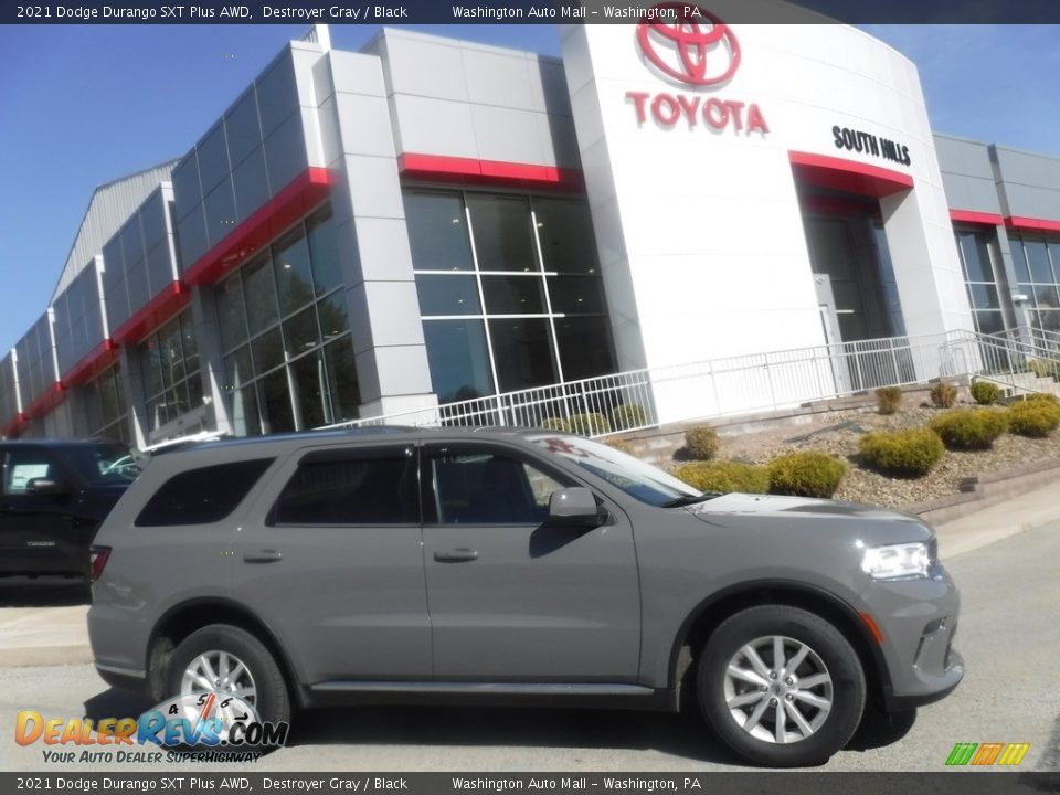 2021 Dodge Durango SXT Plus AWD Destroyer Gray / Black Photo #2