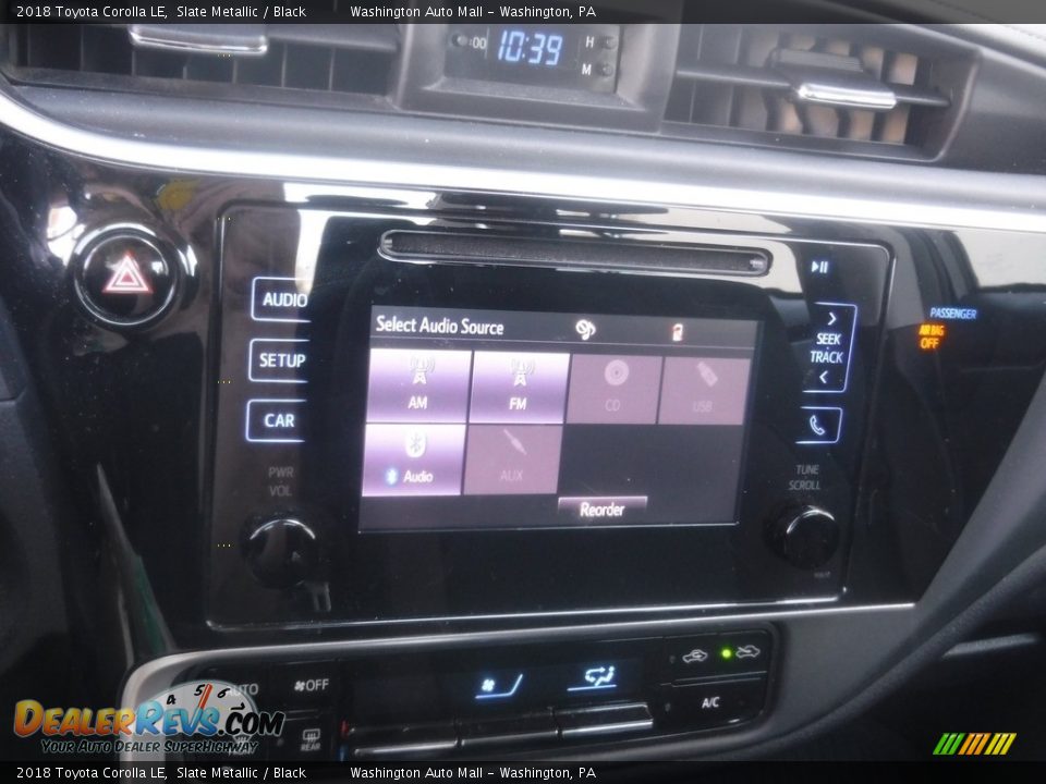 2018 Toyota Corolla LE Slate Metallic / Black Photo #3