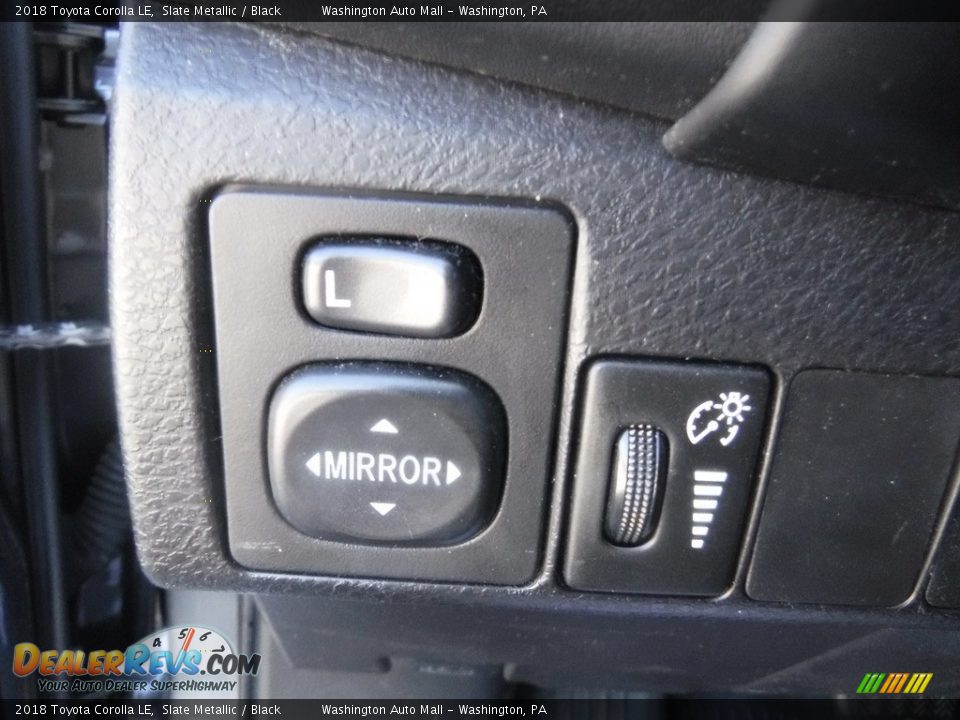 2018 Toyota Corolla LE Slate Metallic / Black Photo #5