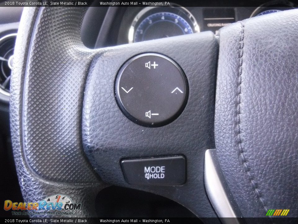 2018 Toyota Corolla LE Slate Metallic / Black Photo #6