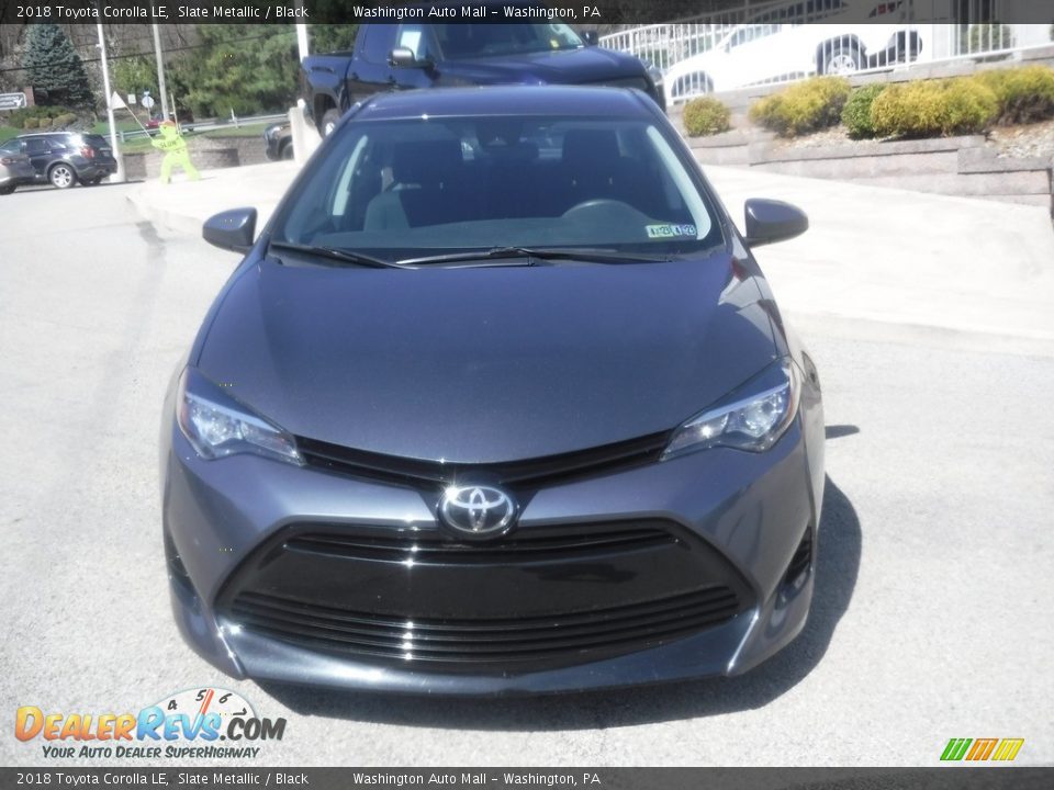 2018 Toyota Corolla LE Slate Metallic / Black Photo #9