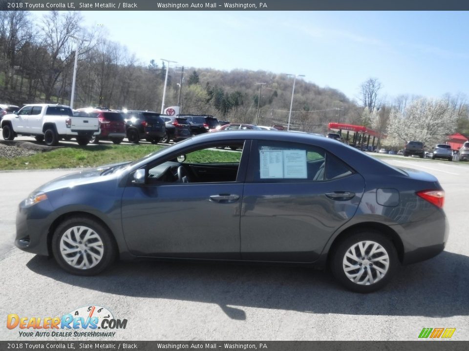 2018 Toyota Corolla LE Slate Metallic / Black Photo #11