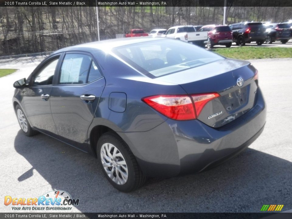2018 Toyota Corolla LE Slate Metallic / Black Photo #12