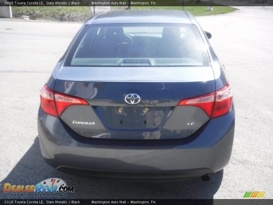 2018 Toyota Corolla LE Slate Metallic / Black Photo #13