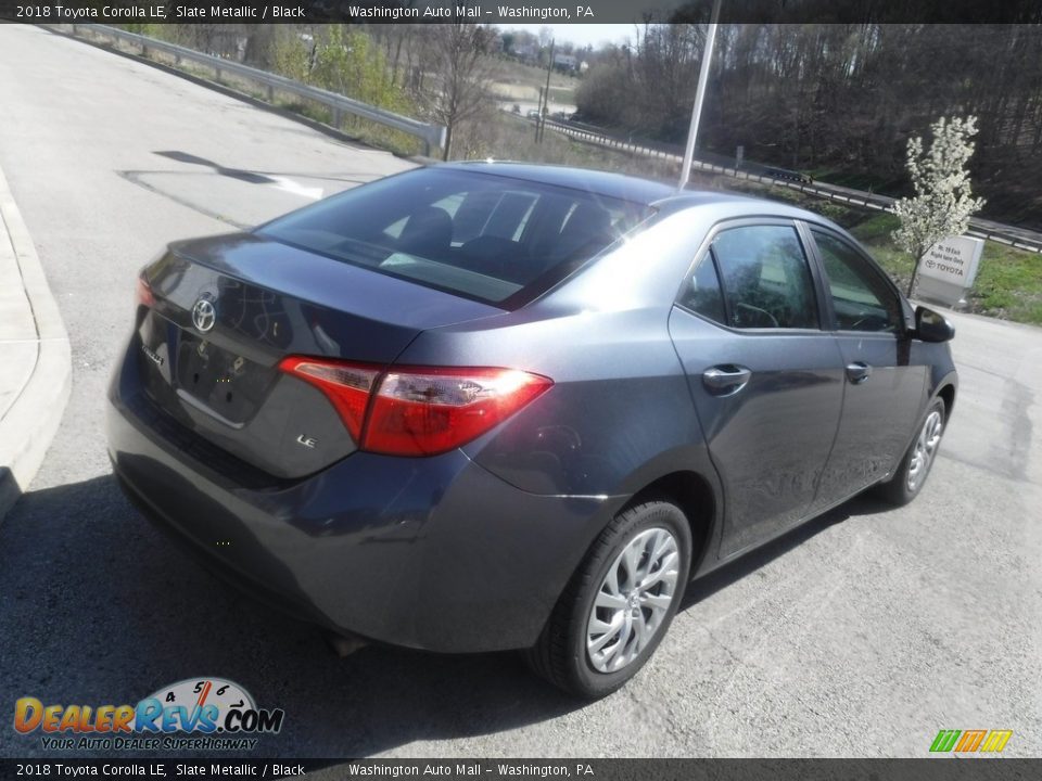 2018 Toyota Corolla LE Slate Metallic / Black Photo #14