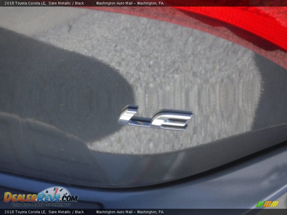 2018 Toyota Corolla LE Slate Metallic / Black Photo #15