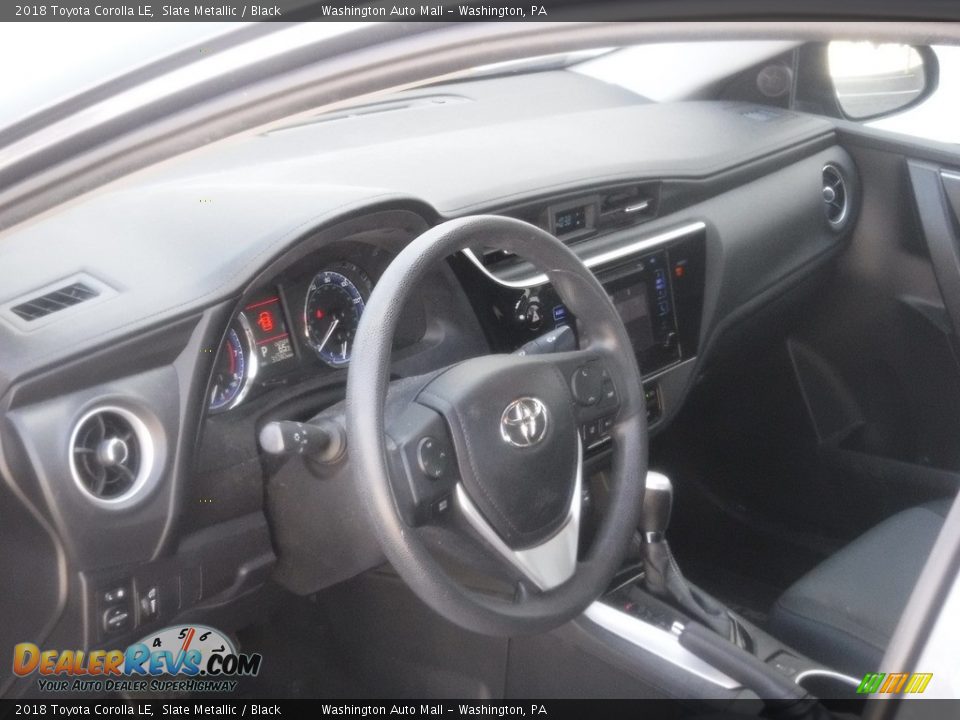 2018 Toyota Corolla LE Slate Metallic / Black Photo #16