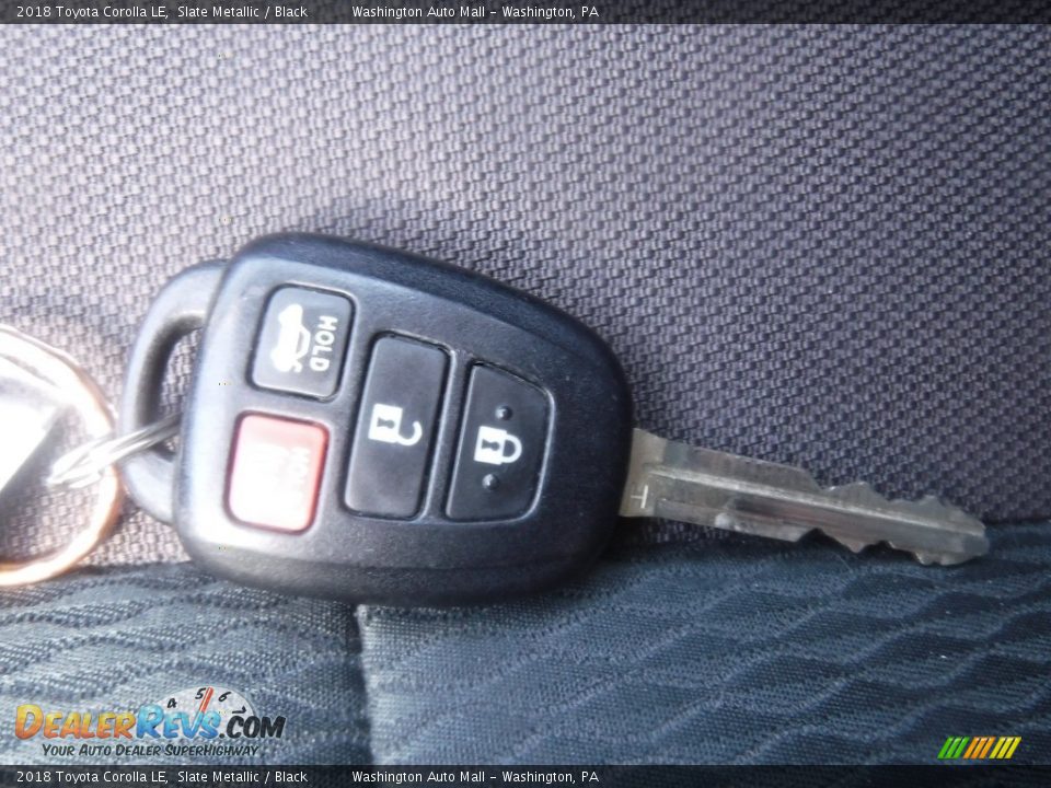 2018 Toyota Corolla LE Slate Metallic / Black Photo #25