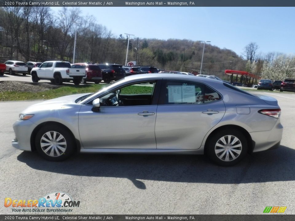 2020 Toyota Camry Hybrid LE Celestial Silver Metallic / Ash Photo #13