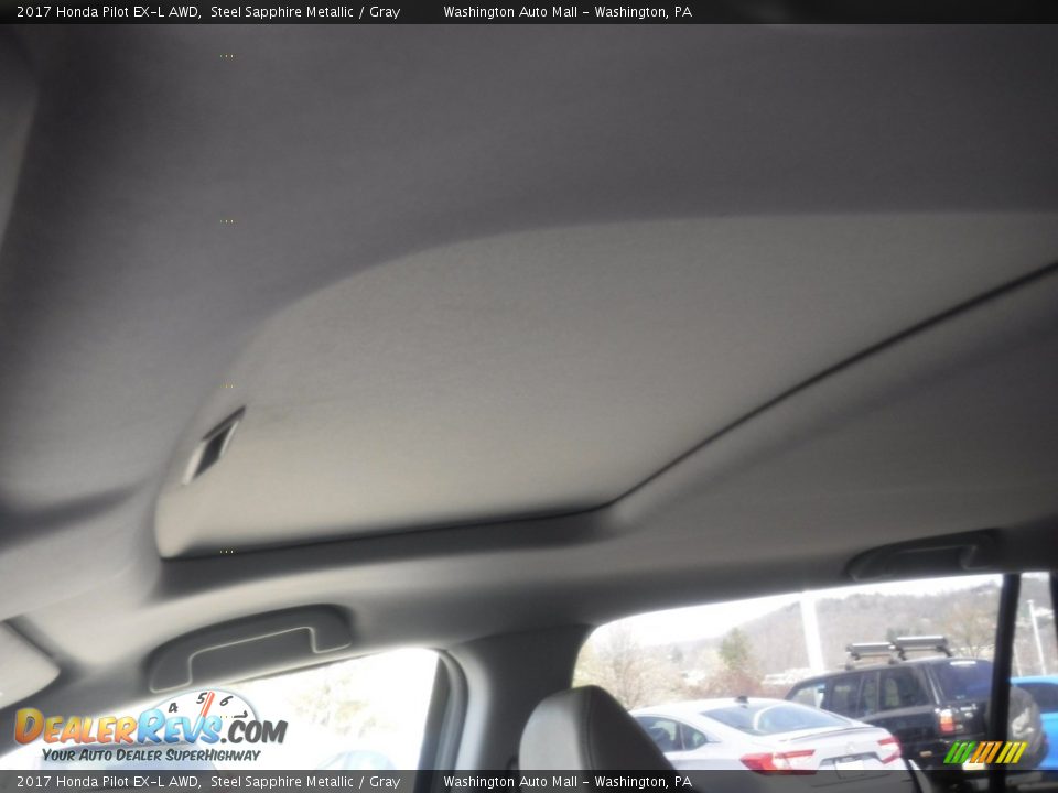 2017 Honda Pilot EX-L AWD Steel Sapphire Metallic / Gray Photo #12