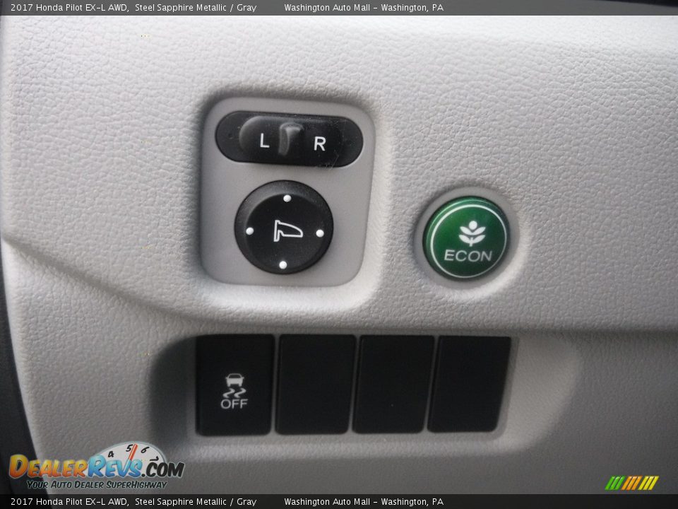 2017 Honda Pilot EX-L AWD Steel Sapphire Metallic / Gray Photo #15
