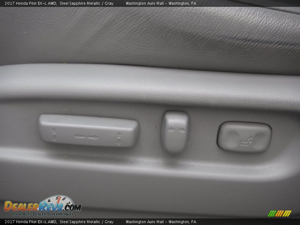 2017 Honda Pilot EX-L AWD Steel Sapphire Metallic / Gray Photo #16
