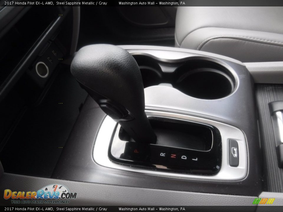 2017 Honda Pilot EX-L AWD Steel Sapphire Metallic / Gray Photo #18