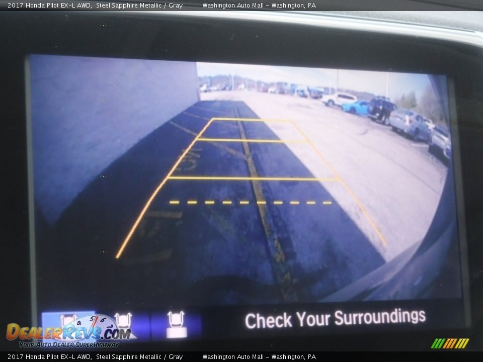 2017 Honda Pilot EX-L AWD Steel Sapphire Metallic / Gray Photo #24