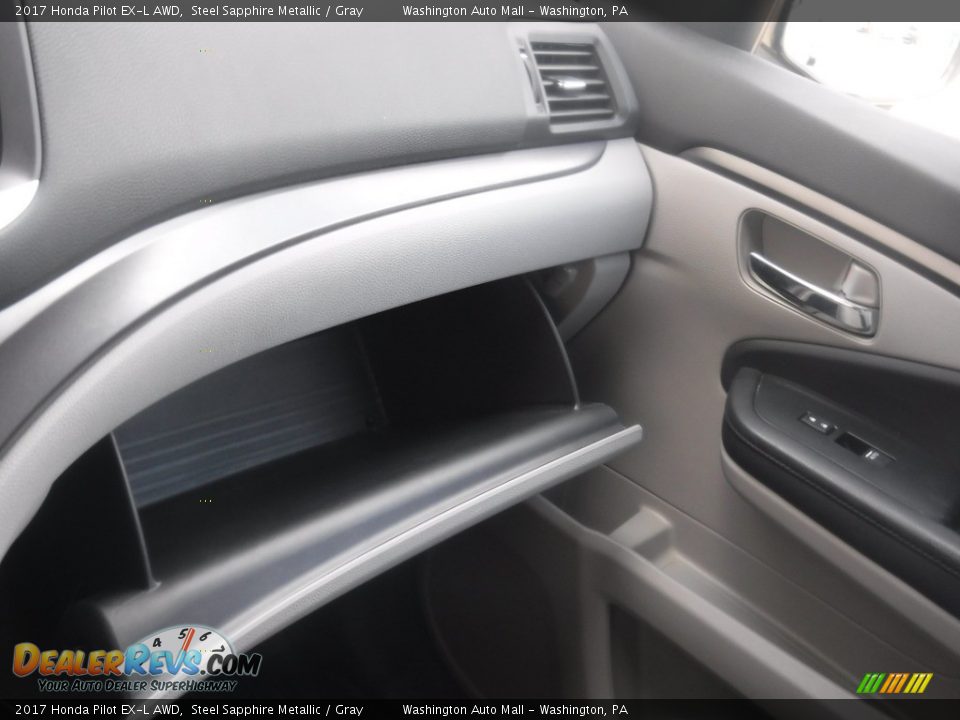 2017 Honda Pilot EX-L AWD Steel Sapphire Metallic / Gray Photo #28