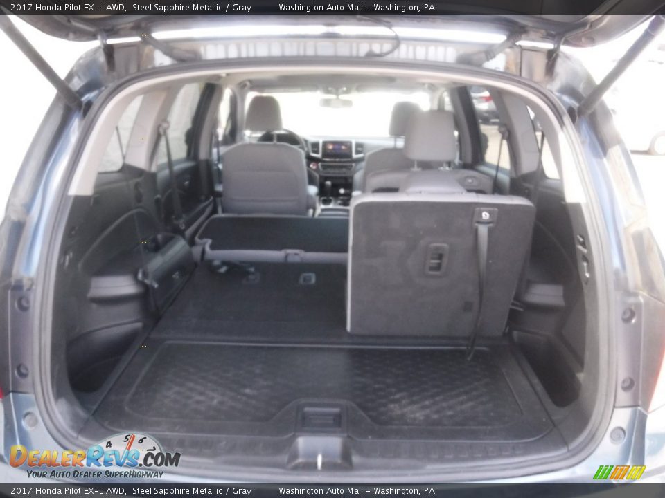 2017 Honda Pilot EX-L AWD Steel Sapphire Metallic / Gray Photo #32