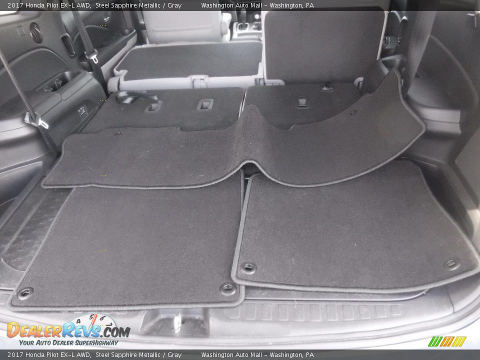 2017 Honda Pilot EX-L AWD Steel Sapphire Metallic / Gray Photo #34