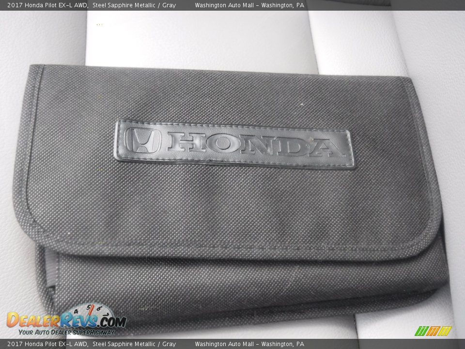 2017 Honda Pilot EX-L AWD Steel Sapphire Metallic / Gray Photo #35