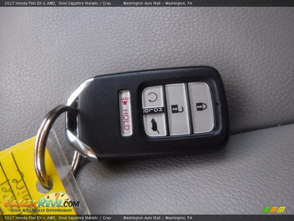 2017 Honda Pilot EX-L AWD Steel Sapphire Metallic / Gray Photo #36
