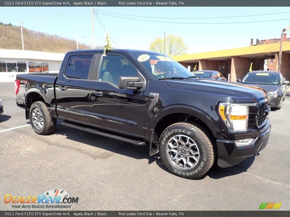 2021 Ford F150 STX SuperCrew 4x4 Agate Black / Black Photo #2