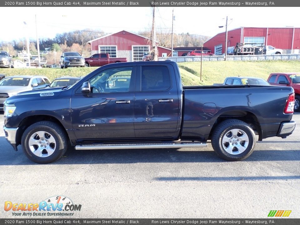 2020 Ram 1500 Big Horn Quad Cab 4x4 Maximum Steel Metallic / Black Photo #2