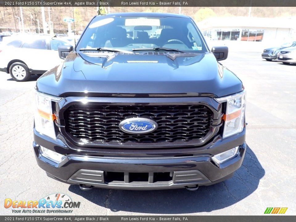 2021 Ford F150 STX SuperCrew 4x4 Agate Black / Black Photo #3