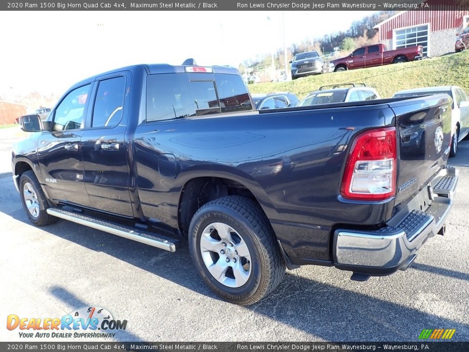2020 Ram 1500 Big Horn Quad Cab 4x4 Maximum Steel Metallic / Black Photo #3