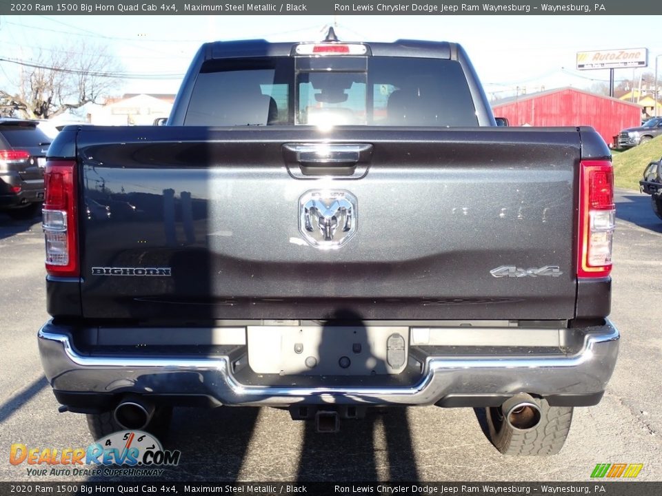 2020 Ram 1500 Big Horn Quad Cab 4x4 Maximum Steel Metallic / Black Photo #4