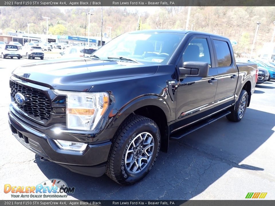 2021 Ford F150 STX SuperCrew 4x4 Agate Black / Black Photo #4