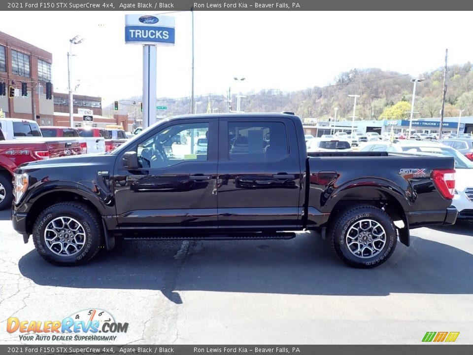 2021 Ford F150 STX SuperCrew 4x4 Agate Black / Black Photo #5