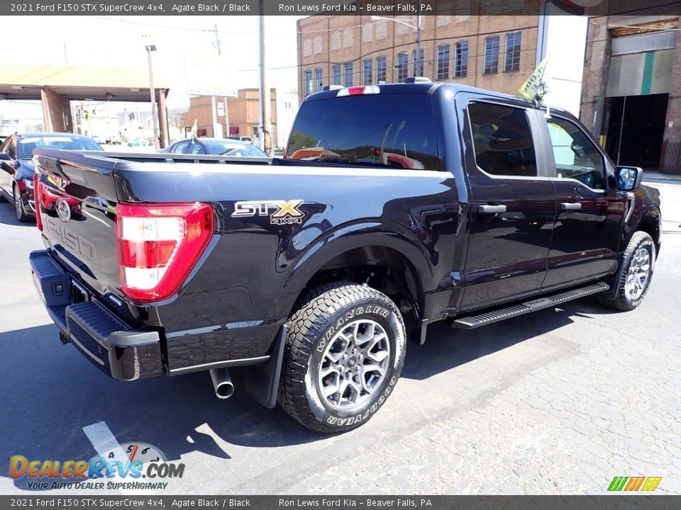 2021 Ford F150 STX SuperCrew 4x4 Agate Black / Black Photo #8