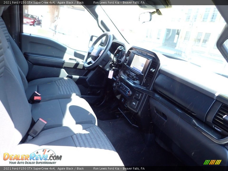 2021 Ford F150 STX SuperCrew 4x4 Agate Black / Black Photo #11