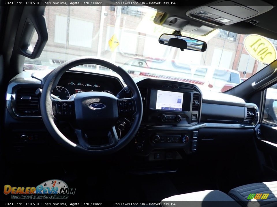 2021 Ford F150 STX SuperCrew 4x4 Agate Black / Black Photo #13
