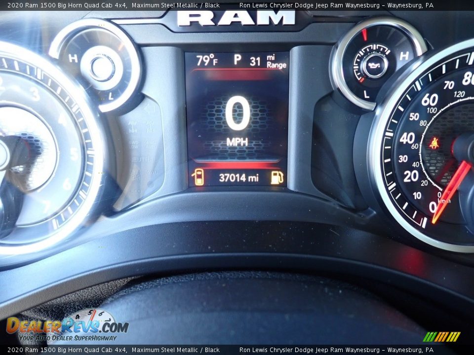 2020 Ram 1500 Big Horn Quad Cab 4x4 Maximum Steel Metallic / Black Photo #20