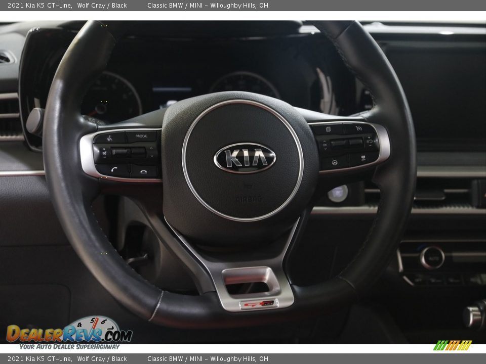 2021 Kia K5 GT-Line Wolf Gray / Black Photo #7