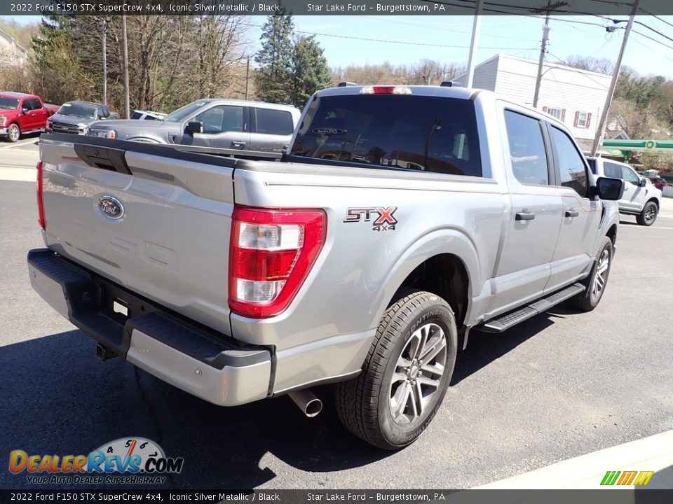 2022 Ford F150 STX SuperCrew 4x4 Iconic Silver Metallic / Black Photo #5