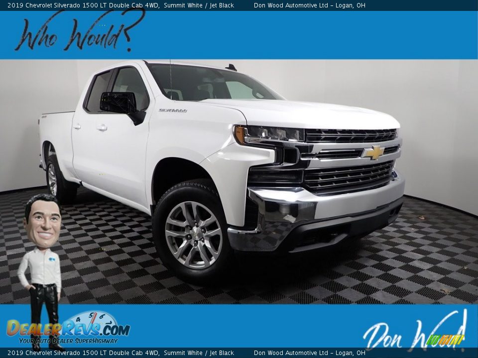 2019 Chevrolet Silverado 1500 LT Double Cab 4WD Summit White / Jet Black Photo #1