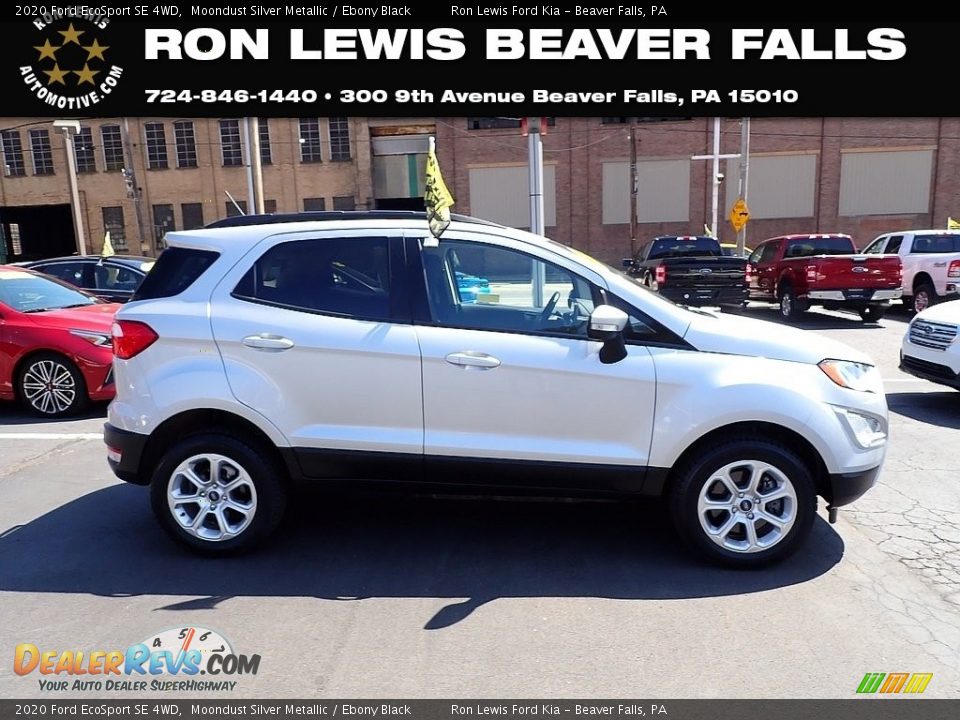 2020 Ford EcoSport SE 4WD Moondust Silver Metallic / Ebony Black Photo #1