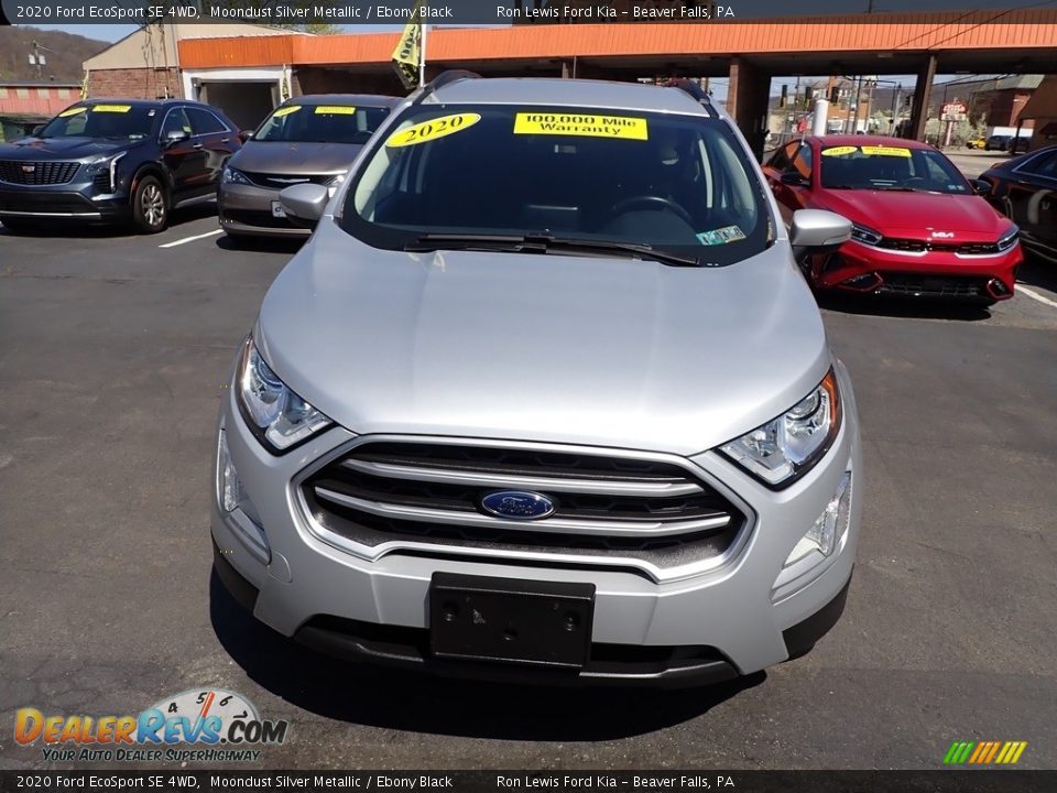 2020 Ford EcoSport SE 4WD Moondust Silver Metallic / Ebony Black Photo #3
