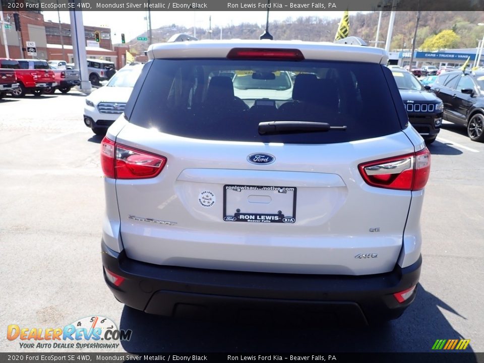 2020 Ford EcoSport SE 4WD Moondust Silver Metallic / Ebony Black Photo #7