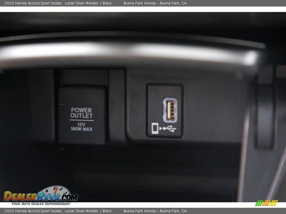 2020 Honda Accord Sport Sedan Lunar Silver Metallic / Black Photo #17
