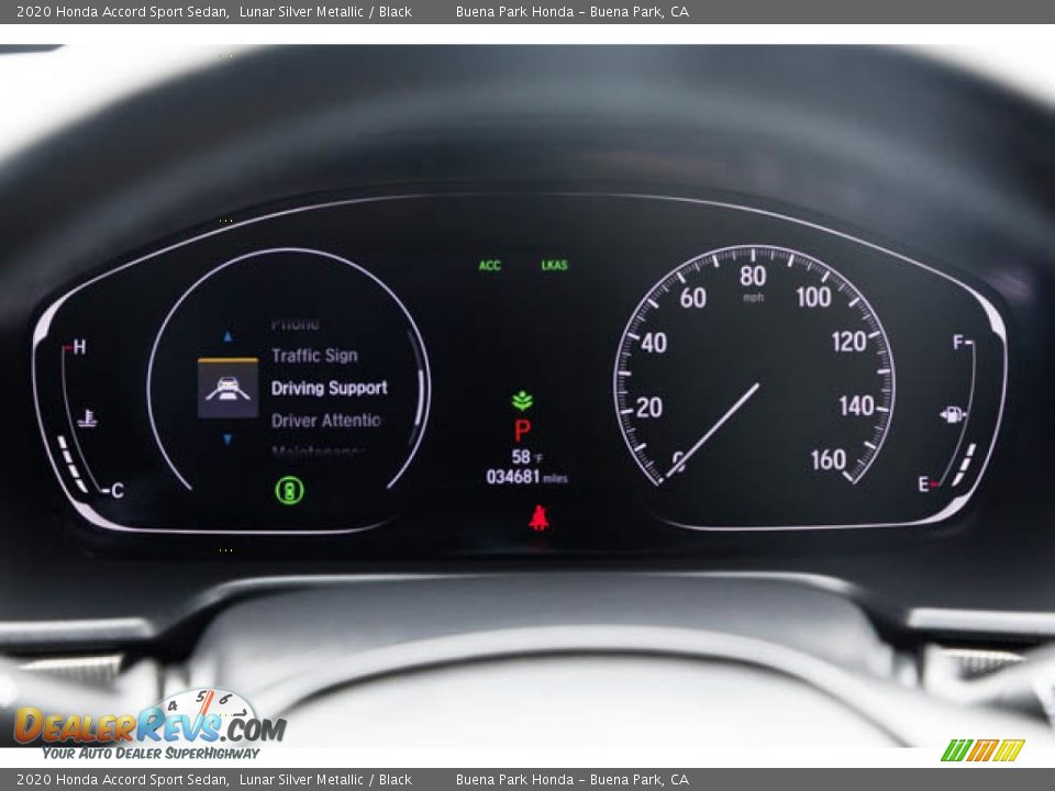 2020 Honda Accord Sport Sedan Lunar Silver Metallic / Black Photo #27